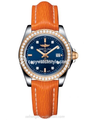 Breitling Galactic 32 Sleek Edition Stainless Steel / Rose Gold / Diamond / Horizon Blue Diamond / Sahara C7133053/C967/212X/A14BA.1 Breitling Galactic 32 Sleek Edition Stainless Steel / Rose Gold / Diamond / Horizon Blue Diamond / Sahara C7133053/C967/212X/A14BA.1