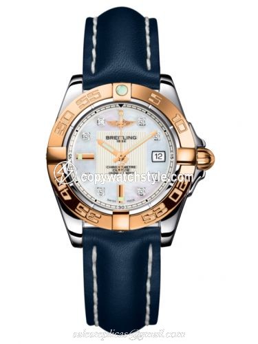 Breitling Galactic 32 Stainless Steel / Rose Gold / Pearl Diamond / Calf C71356L2.A712.116X