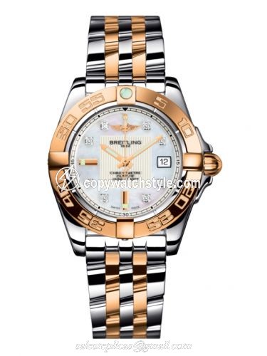 Breitling Galactic 32 Stainless Steel / Rose Gold / Pearl Diamond / Bracelet C71356L2.A712.367C Breitling Galactic 32 Stainless Steel / Rose Gold / Pearl Diamond / Bracelet C71356L2.A712.367C