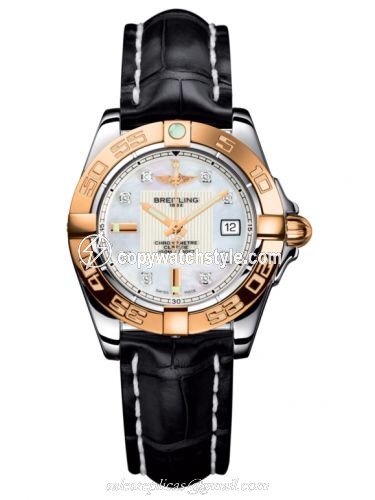 Breitling Galactic 32 Stainless Steel / Rose Gold / Pearl Diamond / Croco C71356L2.A712.777P Breitling Galactic 32 Stainless Steel / Rose Gold / Pearl Diamond / Croco C71356L2.A712.777P