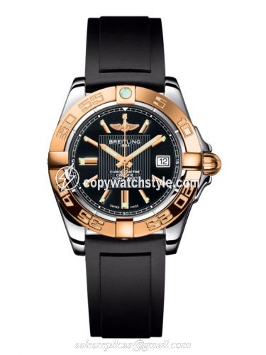 Breitling Galactic 32 Stainless Steel / Rose Gold / Trophy Black / Rubber C71356L2.BA12.133S Breitling Galactic 32 Stainless Steel / Rose Gold / Trophy Black / Rubber C71356L2.BA12.133S