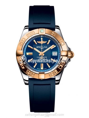Breitling Galactic 32 Stainless Steel / Rose Gold / Metallica Blue / Rubber C71356L2.C813.141S Breitling Galactic 32 Stainless Steel / Rose Gold / Metallica Blue / Rubber C71356L2.C813.141S
