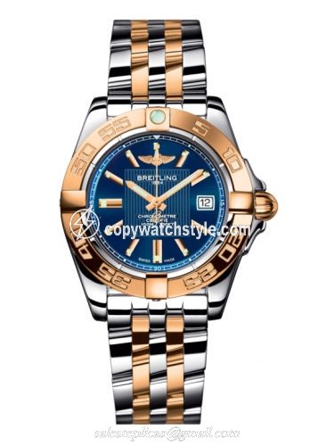 Breitling Galactic 32 Stainless Steel / Rose Gold / Metallica Blue / Bracelet C71356L2.C813.367C Breitling Galactic 32 Stainless Steel / Rose Gold / Metallica Blue / Bracelet C71356L2.C813.367C