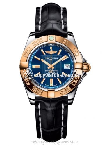 Breitling Galactic 32 Stainless Steel / Rose Gold / Metallica Blue / Croco C71356L2.C813.777P Breitling Galactic 32 Stainless Steel / Rose Gold / Metallica Blue / Croco C71356L2.C813.777P