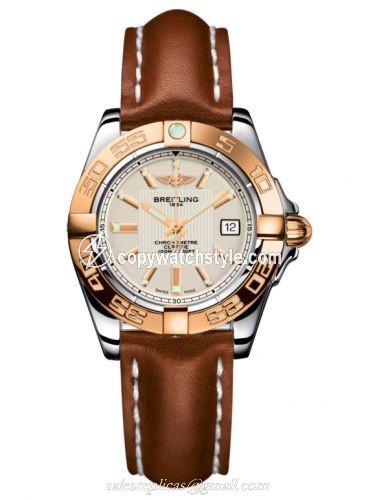 Breitling Galactic 32 Stainless Steel / Rose Gold / Sierra Silver / Calf C71356L2.G704.406X Breitling Galactic 32 Stainless Steel / Rose Gold / Sierra Silver / Calf C71356L2.G704.406X