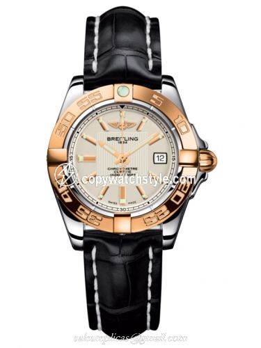 Breitling Galactic 32 Stainless Steel / Rose Gold / Sierra Silver / Croco C71356L2.G704.777P Breitling Galactic 32 Stainless Steel / Rose Gold / Sierra Silver / Croco C71356L2.G704.777P