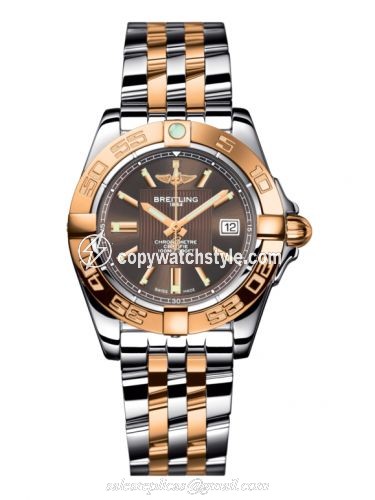 Breitling Galactic 32 Stainless Steel / Rose Gold / Solar Bronze / Bracelet C71356L2.Q581.367C