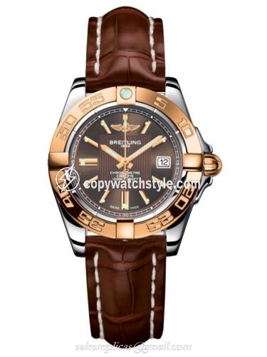 Breitling Galactic 32 Stainless Steel / Rose Gold / Solar Bronze / Croco C71356L2.Q581.778P Breitling Galactic 32 Stainless Steel / Rose Gold / Solar Bronze / Croco C71356L2.Q581.778P