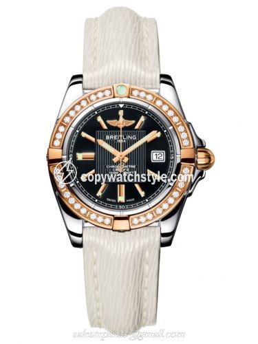 Breitling Galactic 32 Stainless Steel / Rose Gold / Diamond / Trophy Black / Sahara C71356LA.BA12.235X