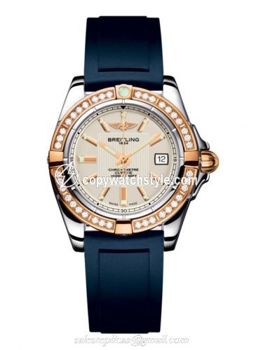 Breitling Galactic 32 Stainless Steel / Rose Gold / Diamond / Sierra Silver / Rubber C71356LA.G704.141S Breitling Galactic 32 Stainless Steel / Rose Gold / Diamond / Sierra Silver / Rubber C71356LA.G704.141S
