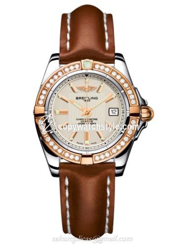 Breitling Galactic 32 Stainless Steel / Rose Gold / Diamond / Sierra Silver / Calf C71356LA.G704.406X Breitling Galactic 32 Stainless Steel / Rose Gold / Diamond / Sierra Silver / Calf C71356LA.G704.406X