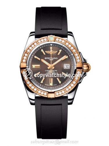 Breitling Galactic 32 Stainless Steel / Rose Gold / Diamond / Solar Bronze / Rubber C71356LA.Q581.133S Breitling Galactic 32 Stainless Steel / Rose Gold / Diamond / Solar Bronze / Rubber C71356LA.Q581.133S