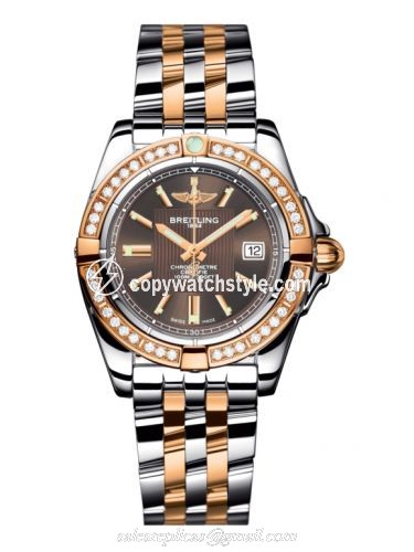Breitling Galactic 32 Stainless Steel / Rose Gold / Diamond / Solar Bronze / Bracelet C71356LA.Q581.367C Breitling Galactic 32 Stainless Steel / Rose Gold / Diamond / Solar Bronze / Bracelet C71356LA.Q581.367C