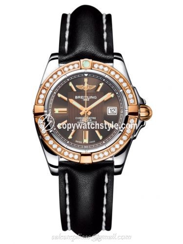 Breitling Galactic 32 Stainless Steel / Rose Gold / Diamond / Solar Bronze / Calf C71356LA.Q581.408X Breitling Galactic 32 Stainless Steel / Rose Gold / Diamond / Solar Bronze / Calf C71356LA.Q581.408X