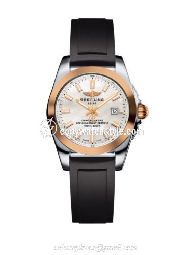 Breitling Galactic 29 Stainless Steel / Rose Gold / Pearl / Rubber C7234812/A791/248S/A12S.1 Breitling Galactic 29 Stainless Steel / Rose Gold / Pearl / Rubber C7234812/A791/248S/A12S.1