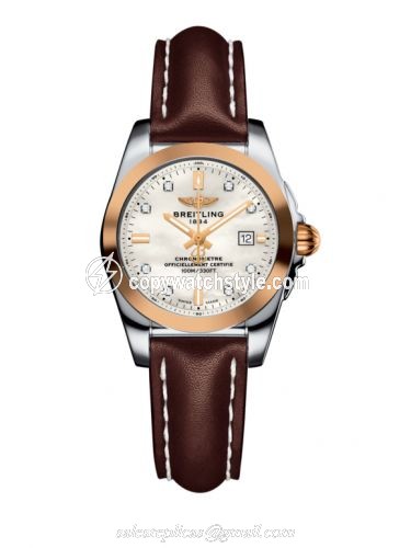 Breitling Galactic 29 Stainless Steel / Rose Gold / Pearl Diamond / Calf C7234812/A792/484X/A12BA.1 Breitling Galactic 29 Stainless Steel / Rose Gold / Pearl Diamond / Calf C7234812/A792/484X/A12BA.1
