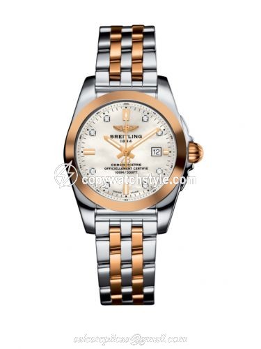Breitling Galactic 29 Stainless Steel / Rose Gold / Pearl Diamond / Bracelet C7234812/A792/791C Breitling Galactic 29 Stainless Steel / Rose Gold / Pearl Diamond / Bracelet C7234812/A792/791C