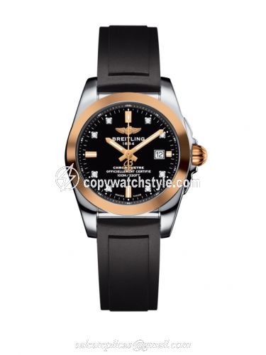 Breitling Galactic 29 Stainless Steel / Rose Gold / Trophy Black Diamond / Rubber C7234812/BE86/248S/A12S.1 Breitling Galactic 29 Stainless Steel / Rose Gold / Trophy Black Diamond / Rubber C7234812/BE86/248S/A12S.1