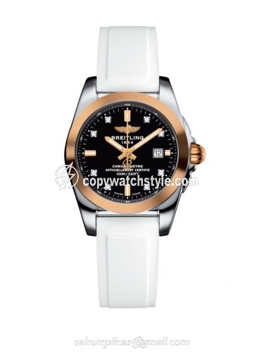 Breitling Galactic 29 Stainless Steel / Rose Gold / Trophy Black Diamond / Rubber C7234812/BE86/249S/A12S.1 Breitling Galactic 29 Stainless Steel / Rose Gold / Trophy Black Diamond / Rubber C7234812/BE86/249S/A12S.1
