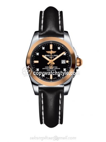 Breitling Galactic 29 Stainless Steel / Rose Gold / Trophy Black Diamond / Calf C7234812/BE86/477X/A12BA.1 Breitling Galactic 29 Stainless Steel / Rose Gold / Trophy Black Diamond / Calf C7234812/BE86/477X/A12BA.1