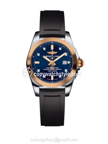 Breitling Galactic 29 Stainless Steel / Rose Gold / Horizon Blue Diamond / Rubber C7234812/C964/248S/A12S.1 Breitling Galactic 29 Stainless Steel / Rose Gold / Horizon Blue Diamond / Rubber C7234812/C964/248S/A12S.1