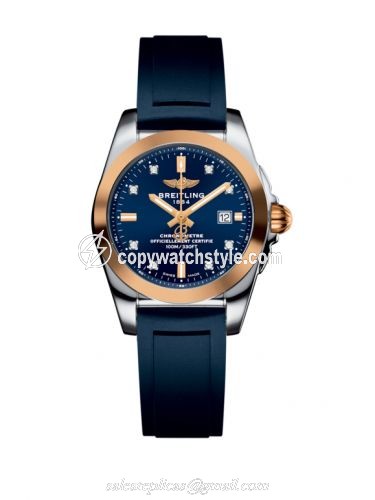 Breitling Galactic 29 Stainless Steel / Rose Gold / Horizon Blue Diamond / Rubber C7234812/C964/287S/A12S.1 Breitling Galactic 29 Stainless Steel / Rose Gold / Horizon Blue Diamond / Rubber C7234812/C964/287S/A12S.1