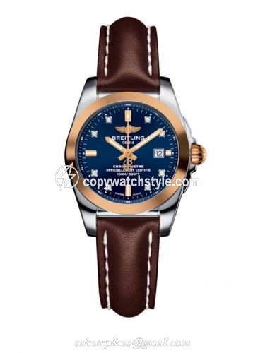 Breitling Galactic 29 Stainless Steel / Rose Gold / Horizon Blue Diamond / Calf C7234812/C964/484X/A12BA.1