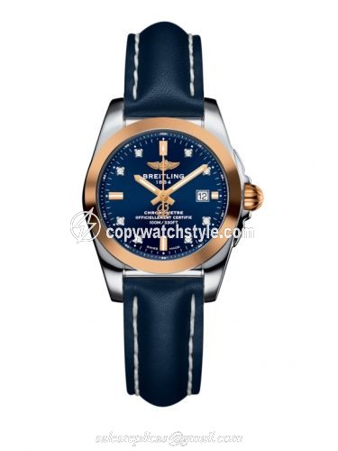 Breitling Galactic 29 Stainless Steel / Rose Gold / Horizon Blue Diamond / Calf C7234812/C964/486X/A12BA.1