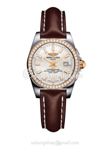 Breitling Galactic 29 Stainless Steel / Rose Gold / Diamond / Pearl / Calf C7234853/A791/484X/A12BA.1 Breitling Galactic 29 Stainless Steel / Rose Gold / Diamond / Pearl / Calf C7234853/A791/484X/A12BA.1