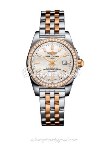 Breitling Galactic 29 Stainless Steel / Rose Gold / Diamond / Pearl / Bracelet C7234853/A791/791C Breitling Galactic 29 Stainless Steel / Rose Gold / Diamond / Pearl / Bracelet C7234853/A791/791C
