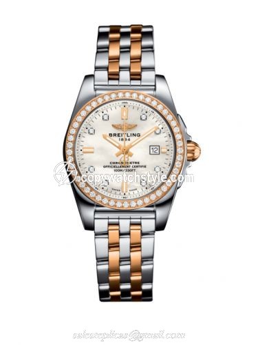 Breitling Galactic 29 Stainless Steel / Rose Gold / Diamond / Pearl Diamond / Bracelet C72348531A1C1 Breitling Galactic 29 Stainless Steel / Rose Gold / Diamond / Pearl Diamond / Bracelet C72348531A1C1