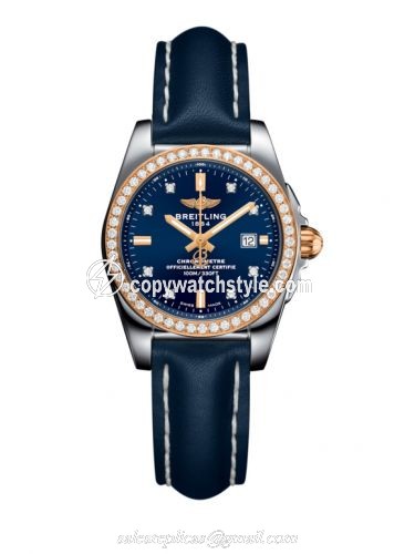 Breitling Galactic 29 Stainless Steel / Rose Gold / Diamond / Horizon Blue Diamond / Calf C7234853/C964/486X/A12BA.1 Breitling Galactic 29 Stainless Steel / Rose Gold / Diamond / Horizon Blue Diamond / Calf C7234853/C964/486X/A12BA.1