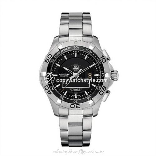 TAG Heuer Aquaracer 300M Chronotimer 43 Stainless Steel / Black / Bracelet CAF1010.BA0821 TAG Heuer Aquaracer 300M Chronotimer 43 Stainless Steel / Black / Bracelet CAF1010.BA0821