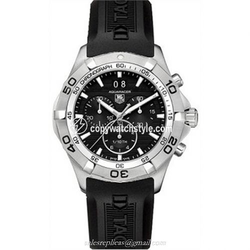 TAG Heuer Aquaracer 300M Quartz Chronograph 43 Stainless Steel / Black / Rubber CAF101E.FT8011