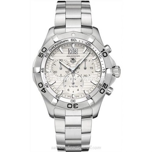 TAG Heuer Aquaracer 300M Quartz Chronograph 43 Stainless Steel / Silver / Bracelet CAF101F.BA0821 TAG Heuer Aquaracer 300M Quartz Chronograph 43 Stainless Steel / Silver / Bracelet CAF101F.BA0821