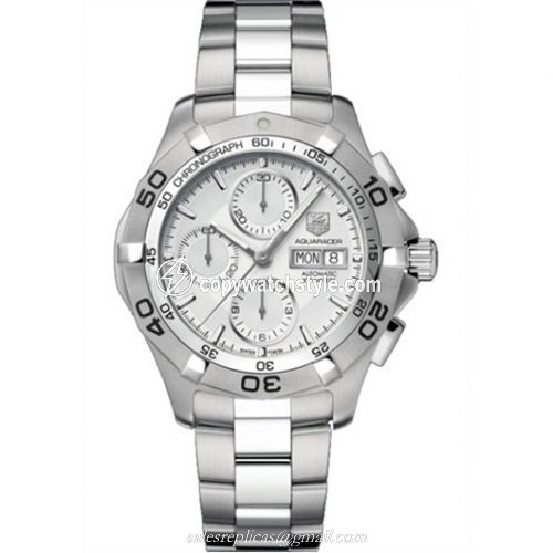 TAG Heuer Aquaracer 300M Calibre 16 Day-Date 43 Stainless Steel / Silver / Bracelet CAF2011.BA0815 TAG Heuer Aquaracer 300M Calibre 16 Day-Date 43 Stainless Steel / Silver / Bracelet CAF2011.BA0815