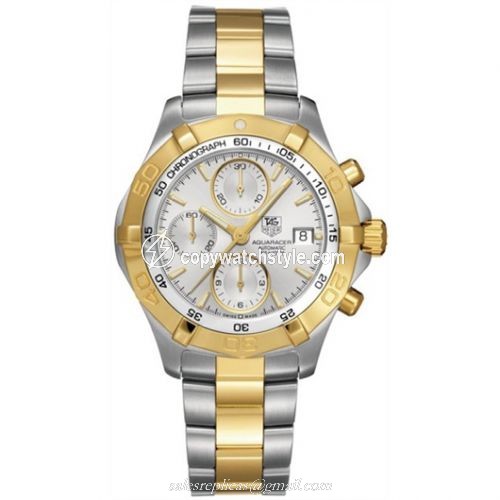 TAG Heuer Aquaracer 300M Calibre 16 41 Stainless Steel / Yellow Gold / Silver / Bracelet CAF2120.BB0816