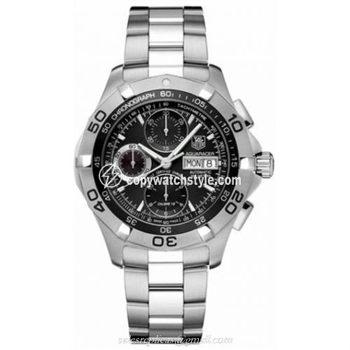 TAG Heuer Aquaracer 300M Calibre 16 Day-Date COSC Stainless Steel / Black / Bracelet CAF5010.BA0815