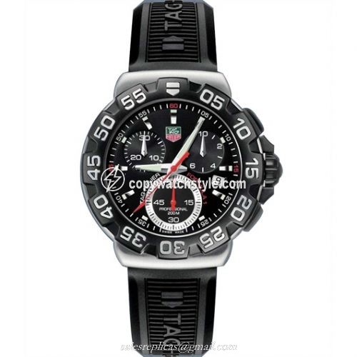 TAG Heuer Formula 1 Quartz Chronograph 41 Stainless Steel / Black / Rubber CAH1110.BT0714