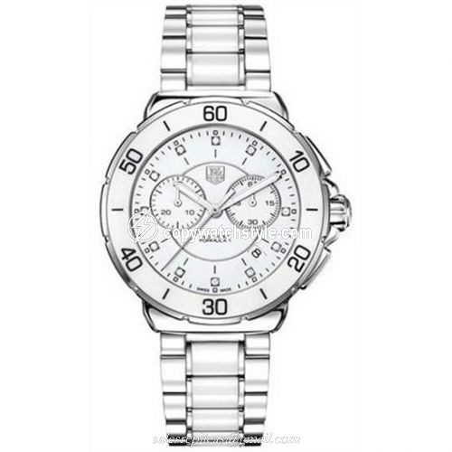 TAG Heuer Formula 1 Chronograph Quartz 41 Stainless Steel / White / Bracelet CAH1211.BA0863 TAG Heuer Formula 1 Chronograph Quartz 41 Stainless Steel / White / Bracelet CAH1211.BA0863