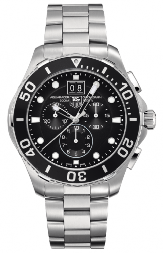TAG Heuer Aquaracer 300M Quartz Chronograph 43 Stainless Steel / Black / Bracelet CAN1010.BA0821 TAG Heuer Aquaracer 300M Quartz Chronograph 43 Stainless Steel / Black / Bracelet CAN1010.BA0821