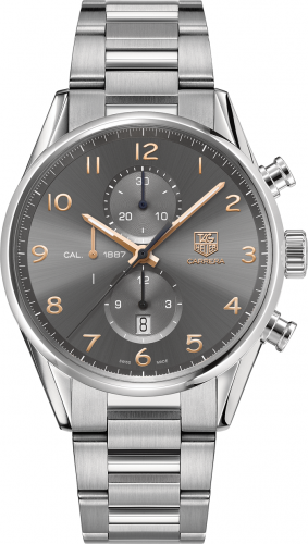 TAG Heuer Carrera Calibre 1887 43 Stainless Steel / Grey / Bracelet CAR2013.BA0799 TAG Heuer Carrera Calibre 1887 43 Stainless Steel / Grey / Bracelet CAR2013.BA0799