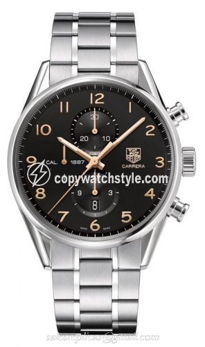 TAG Heuer Carrera Calibre 1887 43 Stainless Steel / Black / Bracelet CAR2014.BA0796