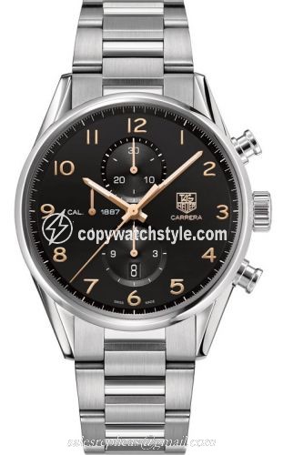 TAG Heuer Carrera Calibre 1887 43 Stainless Steel / Black / Bracelet CAR2014.BA0799 TAG Heuer Carrera Calibre 1887 43 Stainless Steel / Black / Bracelet CAR2014.BA0799