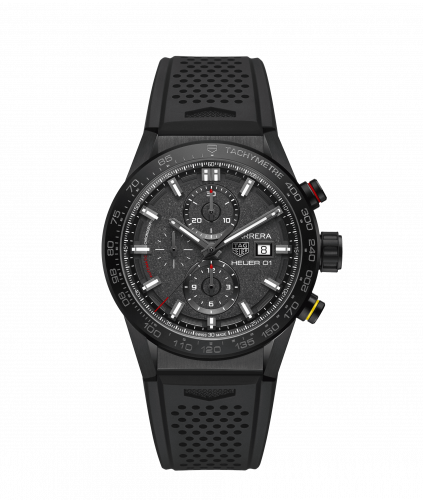 TAG Heuer Carrera Calibre Heuer 01 43 Stainless Steel / Black / Rubber / CLEP CAR201J.FT6087