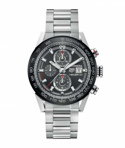 TAG Heuer Carrera Calibre Heuer 01 43 Stainless Steel / Grey / Bracelet CAR201W.BA0714 TAG Heuer Carrera Calibre Heuer 01 43 Stainless Steel / Grey / Bracelet CAR201W.BA0714