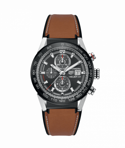 TAG Heuer Carrera Calibre Heuer 01 43 Stainless Steel / Grey / Calf CAR201W.FT6122 TAG Heuer Carrera Calibre Heuer 01 43 Stainless Steel / Grey / Calf CAR201W.FT6122