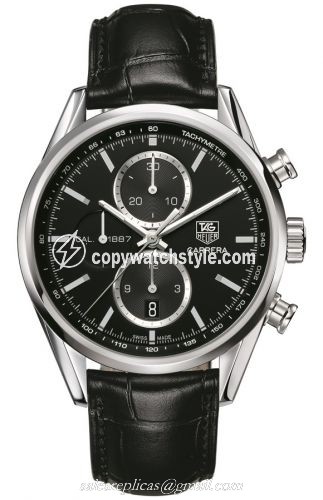 TAG Heuer Carrera Calibre 1887 41 Stainless Steel / Black / Alligator CAR2110.FC6266