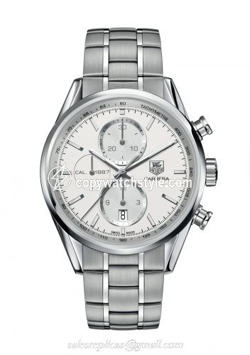 TAG Heuer Carrera Calibre 1887 41 Stainless Steel / Silver / Bracelet CAR2111.BA0724 TAG Heuer Carrera Calibre 1887 41 Stainless Steel / Silver / Bracelet CAR2111.BA0724