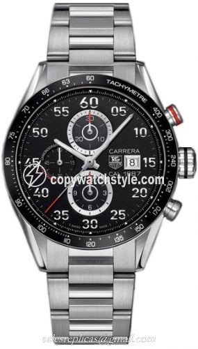 TAG Heuer Carrera Calibre 1887 43 Stainless Steel / Black / Bracelet CAR2A10.BA0799 TAG Heuer Carrera Calibre 1887 43 Stainless Steel / Black / Bracelet CAR2A10.BA0799